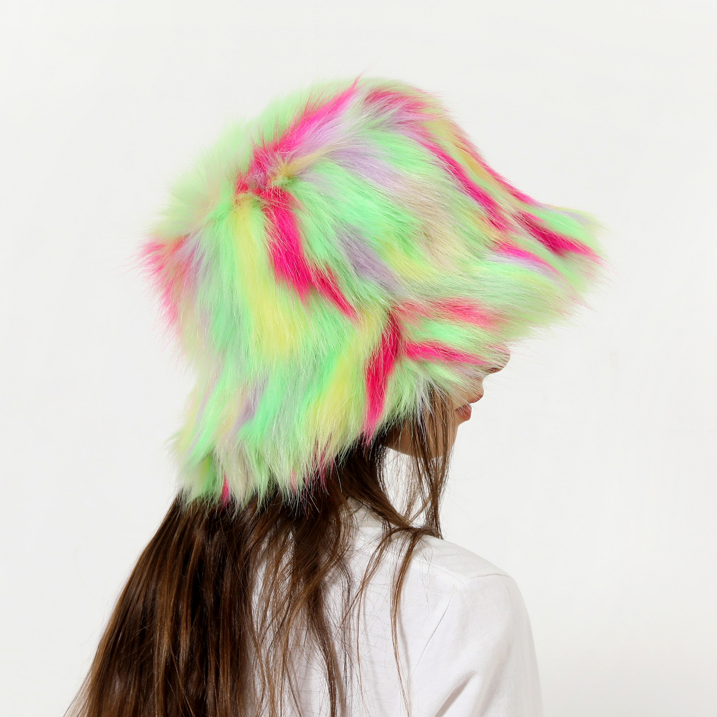 Plush Colorful Hat