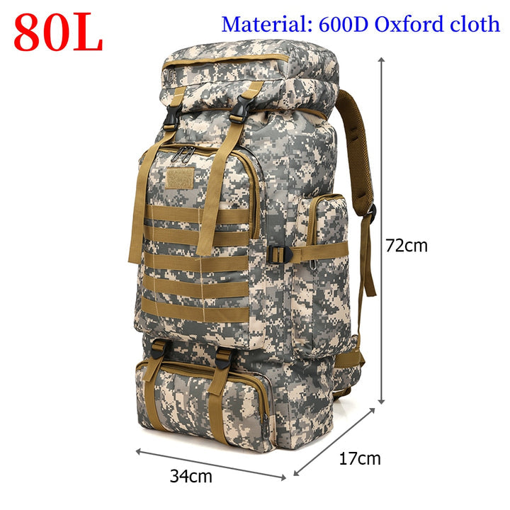 🔥🔥🔥80L TACTICAL BACKPACK