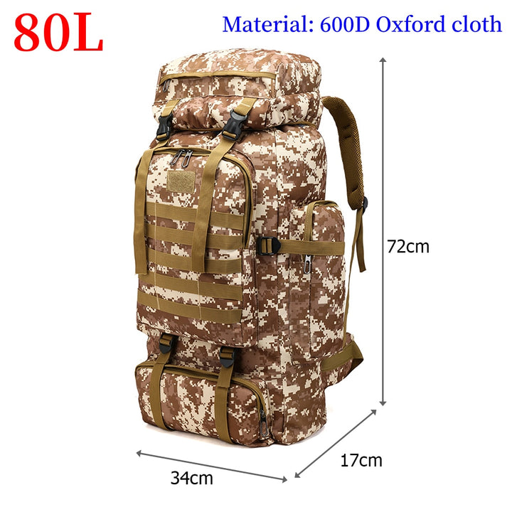 🔥🔥🔥80L TACTICAL BACKPACK