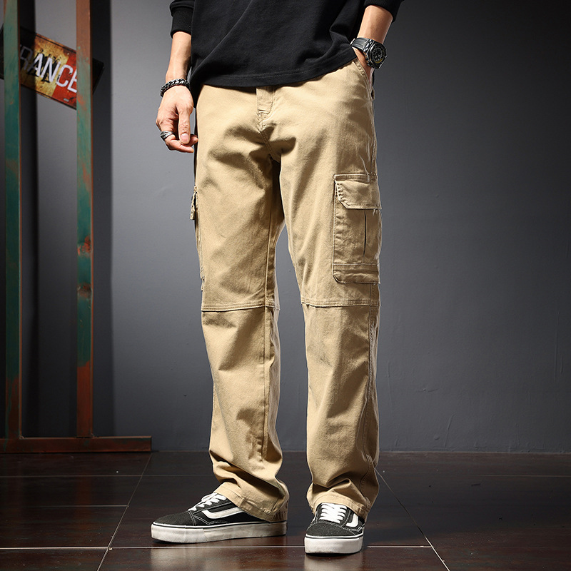 Spring and Autumn Loose Straight Trousers