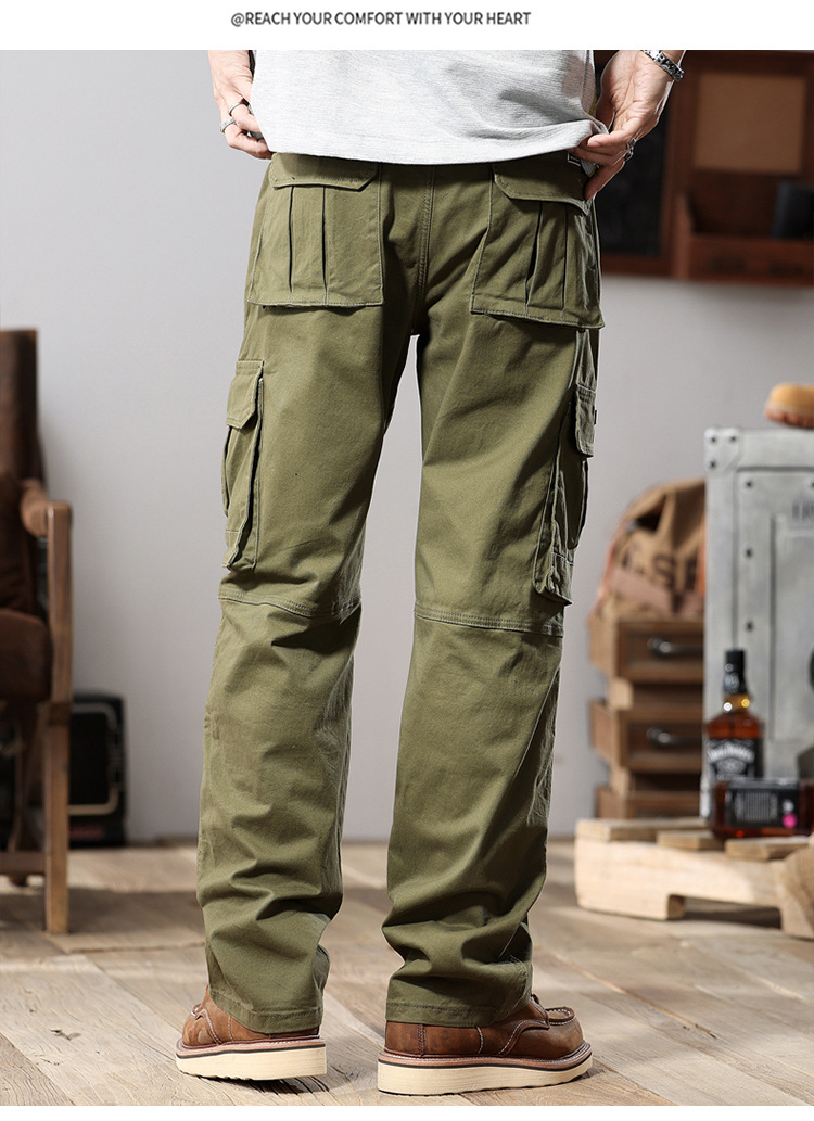 Spring and Autumn Loose Straight Trousers