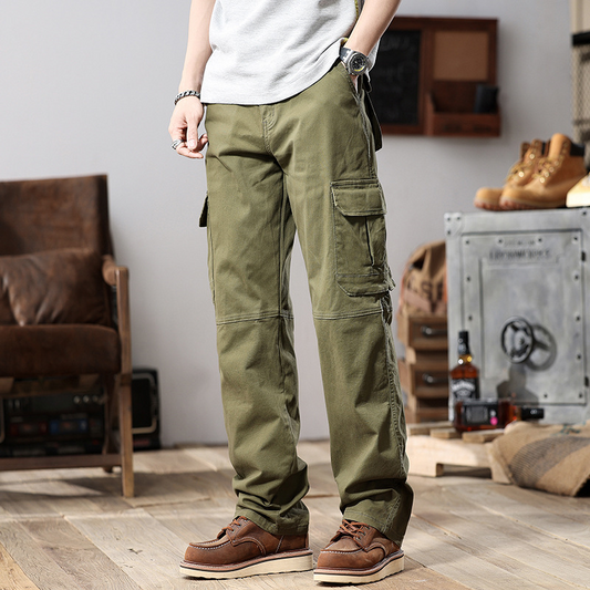 Spring and Autumn Loose Straight Trousers