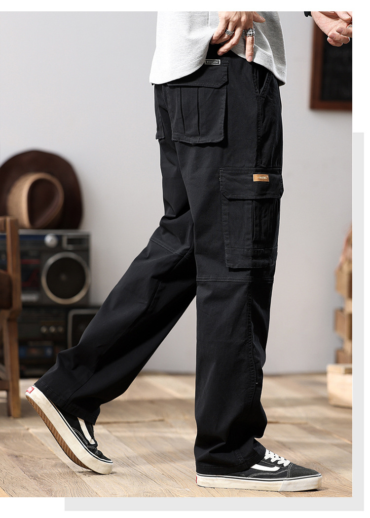 Spring and Autumn Loose Straight Trousers