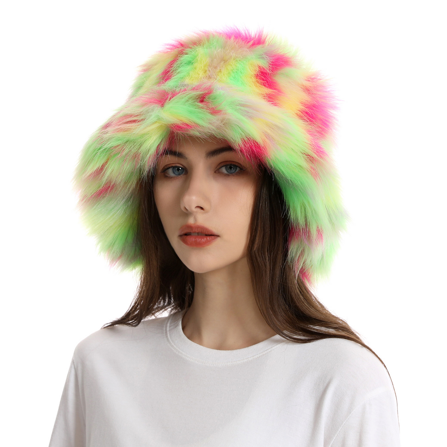 Plush Colorful Hat