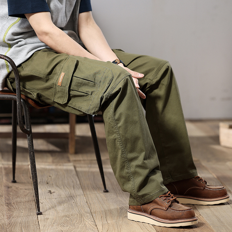 Spring and Autumn Loose Straight Trousers