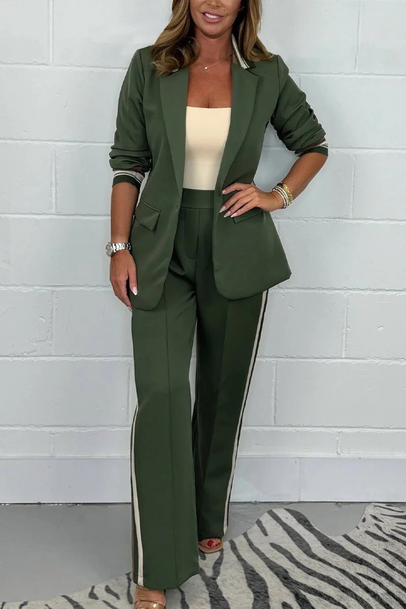 Women's Side Stripe Trouser & Blazer Suit