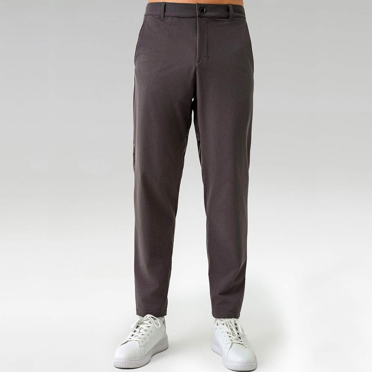Men's Long Pants Casual High Stretch Quick Dry Fitness Sweatpants Commuter Two Wear Suit Pants